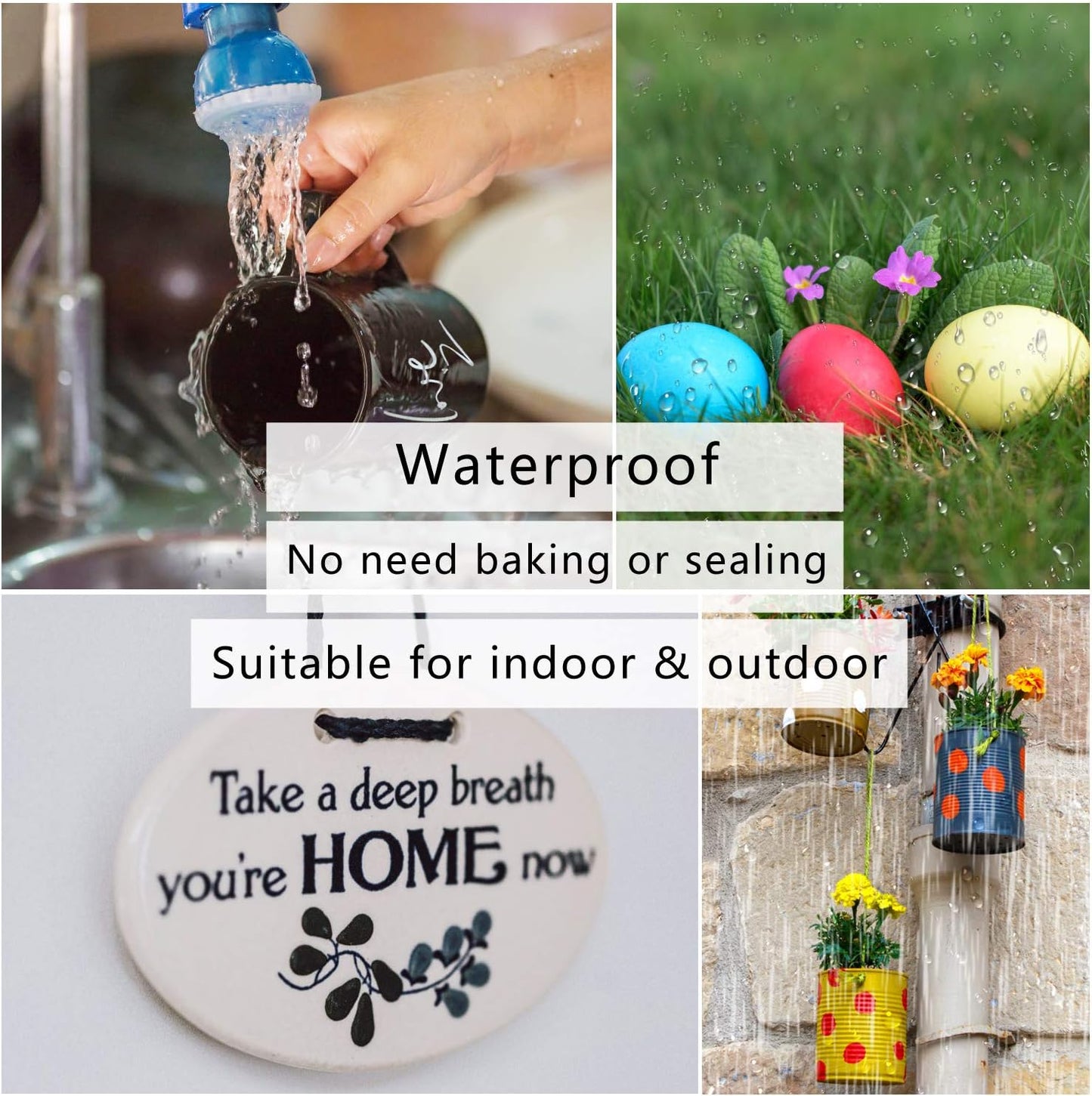 TFIVE Paint Pens Paint Markers Never Fade Quick Dry and Permanent,18 Color Oil-Based Waterproof Marker Pen Set for Rock Painting, Stone, Ceramic, Wood, Fabric, Plastic, Canvas, Glass, Mugs