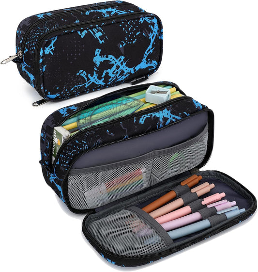 Pencil Cases for kids, Large Capacity Pencil Pouch, Office College School Marker Organizer Case pen for Men Women Adult Teens
