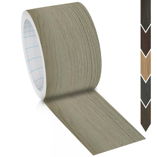 GSCIT Club Wood Grain Repair Tape, 2.4 inch X 250ft Self Adhesive Silver Walnut Grain Repair Patch for Tables, Chairs, Baseboards, Doors, Windows, Floors, Handicraft DIY.