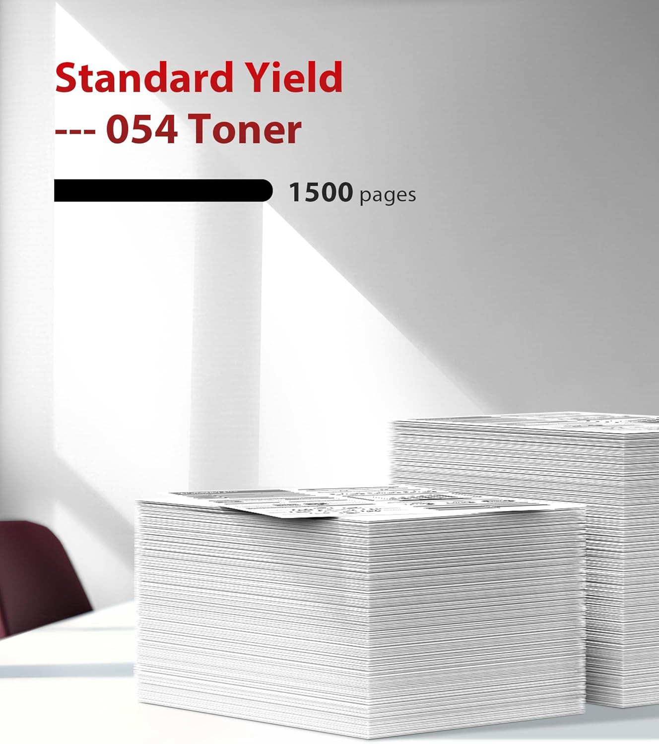 054 Black Toner Cartridge - Compatible Replacement for Canon 054 054H Toner, Works with Canon Color imageCLASS MF642Cdw Toner Cartridges, MF644Cdw, MF641Cdw, MF644Cdw, LBP622Cdw Laser Printer (1-Pack)
