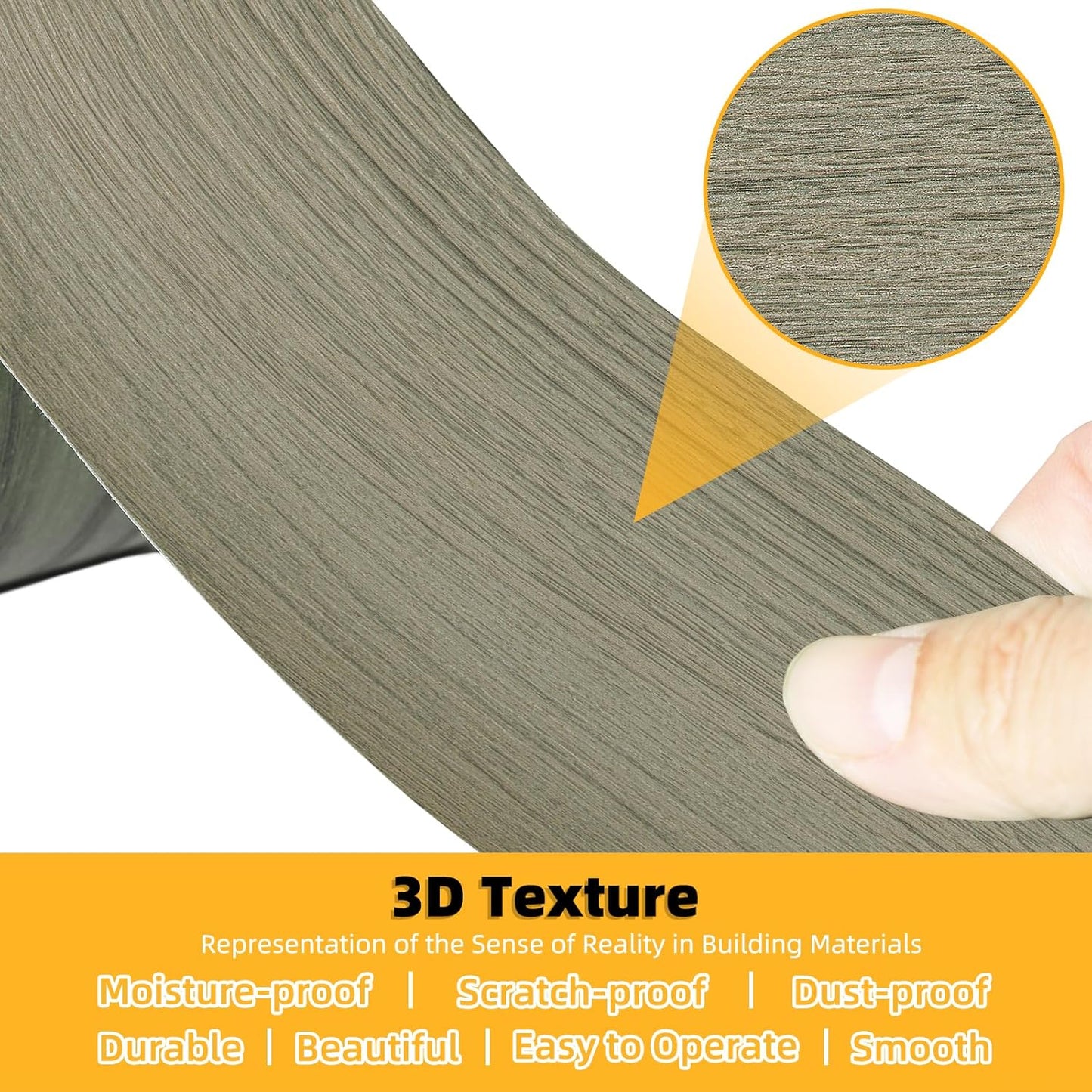 GSCIT Club Wood Grain Repair Tape, 15.7 inch X 15ft Self Adhesive Silver Walnut Grain Repair Patch for Tables, Chairs, Baseboards, Doors, Windows, Floors, Handicraft DIY.