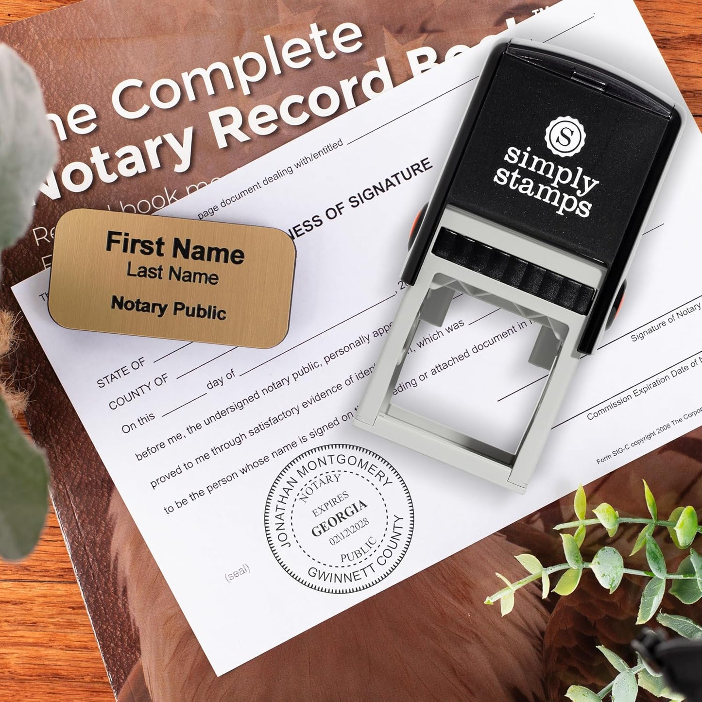 Wisconsin Round Notary Stamp | Official State Notary Stamp | Official Seals | Meets State Specifications (Wisconsin, Round Stamp)