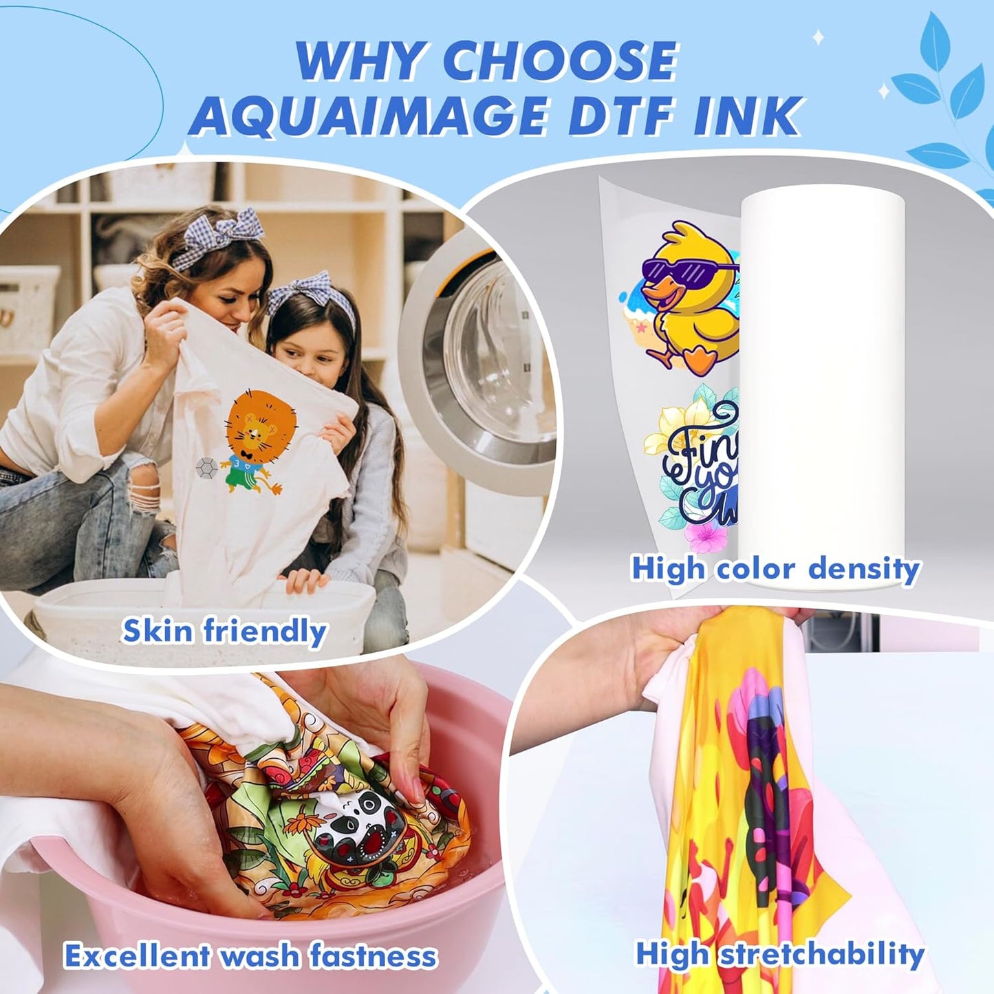500 ml Premium DTF White Ink, DTF Transfer White Ink for PET Film, Refill Ink for Printheads L1800,ET-8550, XP-15000, XP600, I3200, Heat Transfer Printing Direct to Film(500ml 16.9oz)