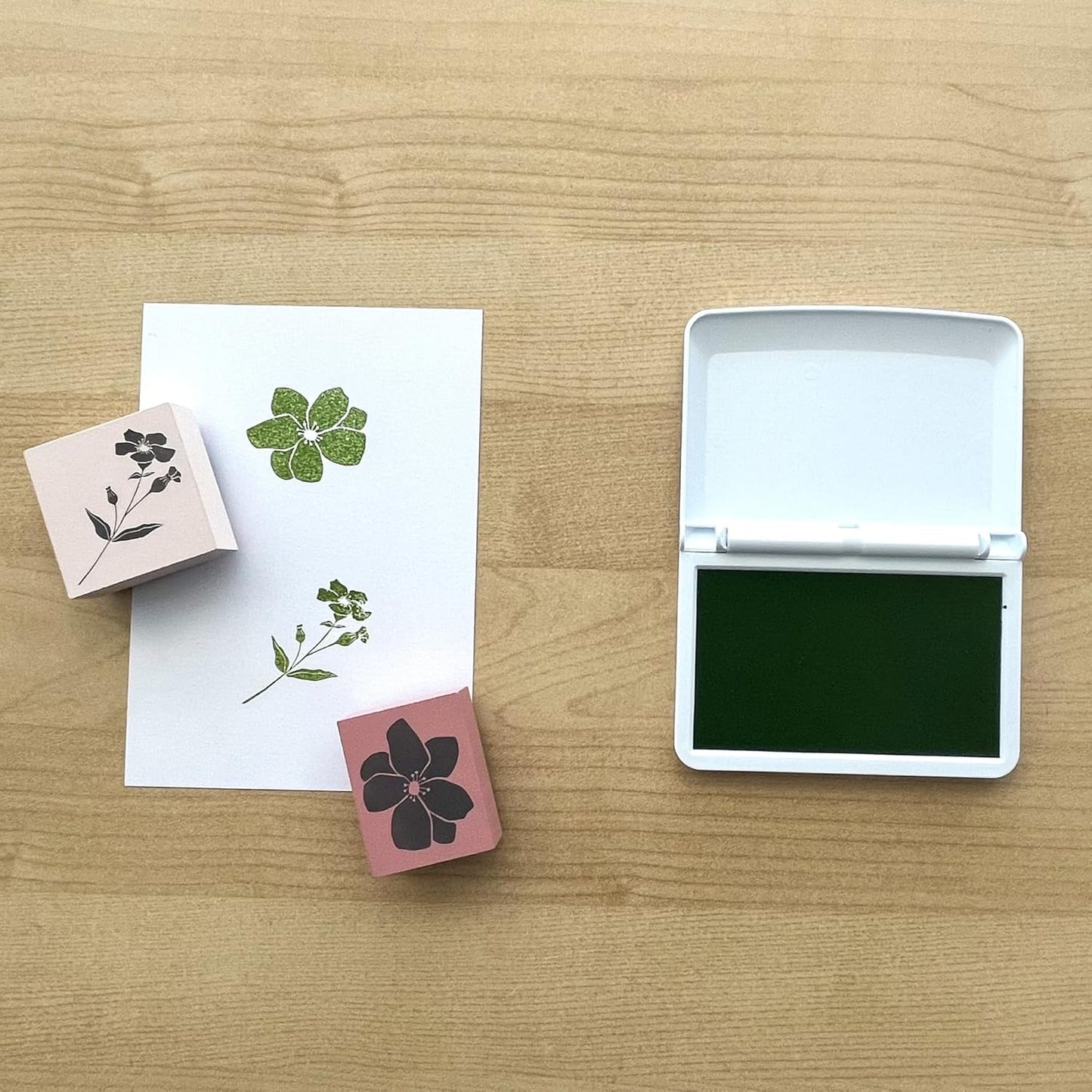 COLOP Make Series, Ink Stamp Pads, with Non-Toxic Premium Ink, Water-Based Acid-Free (Smooth Green, Make 2-2-3/4" x 4-1/4")