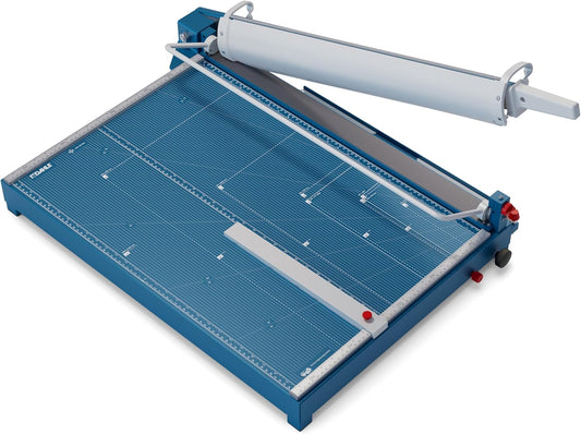 Dahle 569 Premium Guillotine Trimmer, 27" Cut Length, 35 Sheet Capacity, Self-Sharpening Blade, Manual Clamp, w/Safety Guard