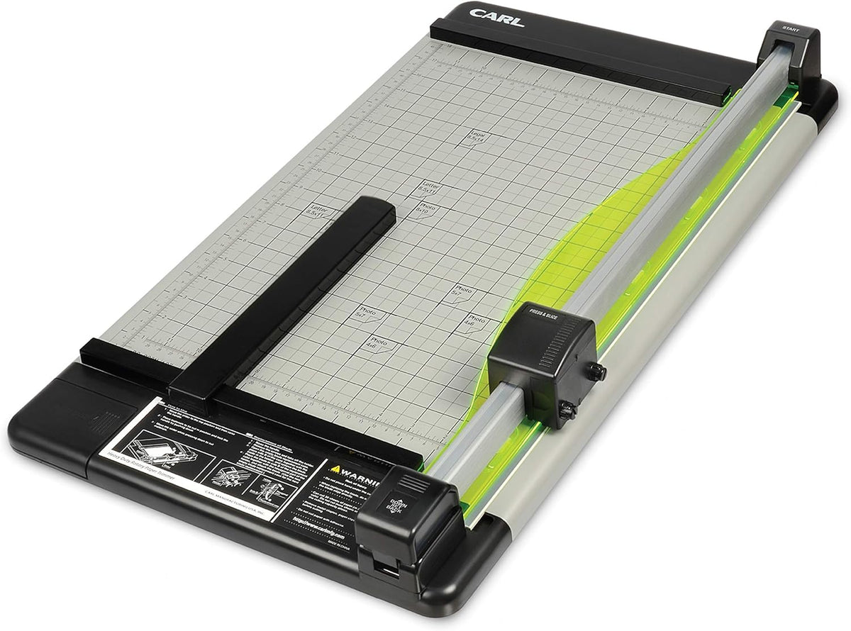 12238 CARL Heavy Duty Rotary Paper Trimmer - 12238, Black/Silver, 18inch – PenHub