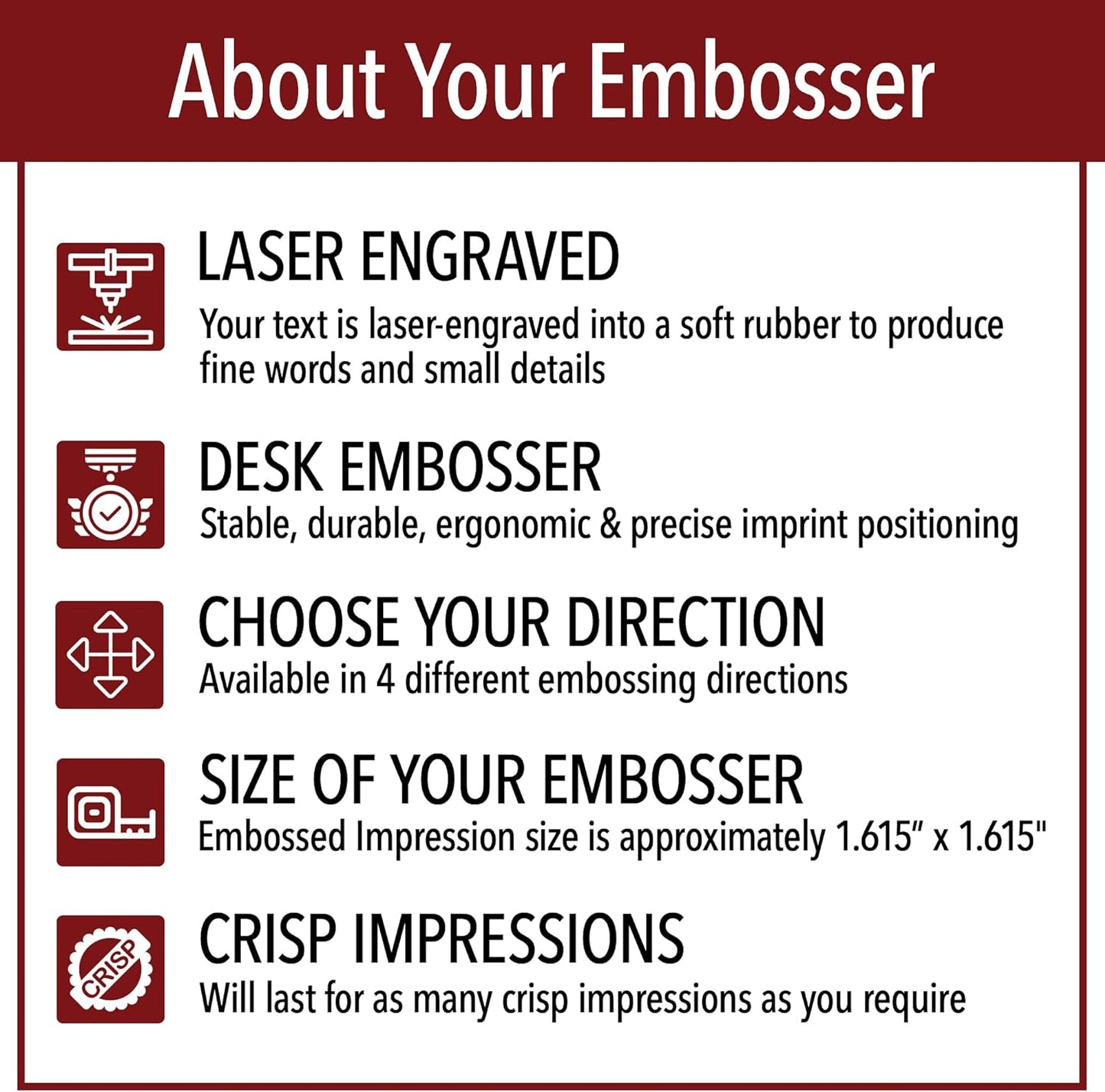 New Jersey Round Notary Embosser | Official State Embosser | Official Seals | Meets State Specifications (New Jersey, Round Embosser)