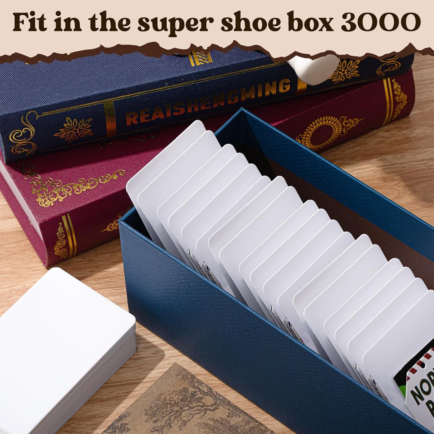 Zomiboo 200 Pieces Tall Trading Card Dividers, Plastic Trading Card Page Dividers for Games Sports Baseball, 2.7 x 4.2 Inch