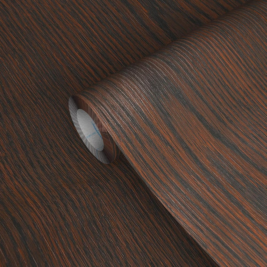 GSCIT Club Brown Walnut Wallpaper, 24 inch X 15ft Self Adhesive Wood Grain Repair Tape Patch for Tables, Chairs, Baseboards, Doors, Windows, Floors, Handicraft DIY.