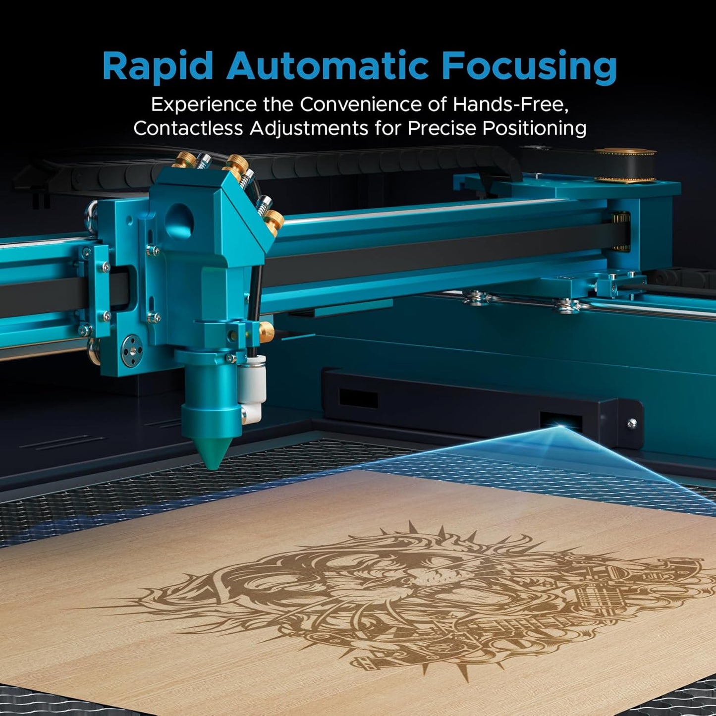 OMTech 90W CO2 Laser Engraver, 28"x20" Laser Engraving Machine with Autofocus 2 Way Pass-Throughs Built-in Air Assist, Commercial Laser Cutting Etching Machine for Wood Glass Acrylic Leather More
