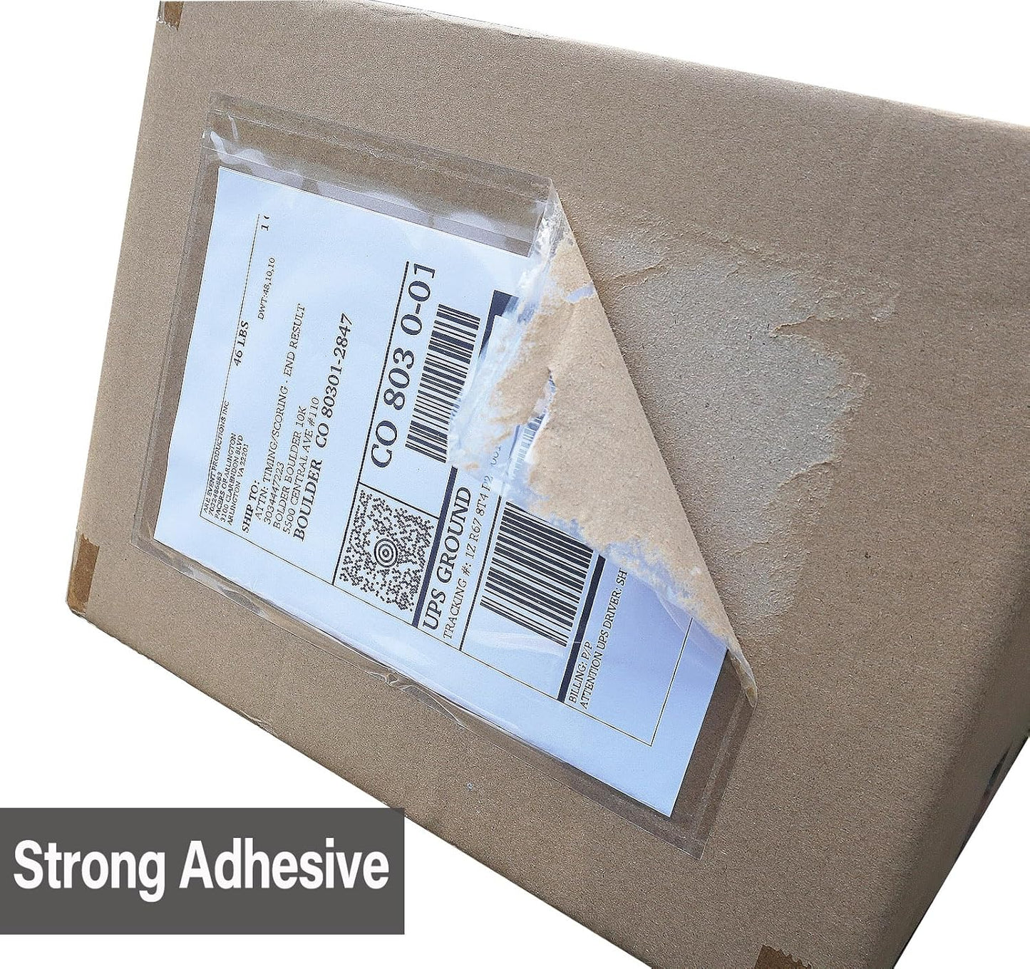 (1200 Pack) BEUYI Clear 9.5'' x 6.7'' Packing List Envelopes, Adhesive Shipping Label Pouches/Sleeves, Easily Fits Half of Letter-Size Paper