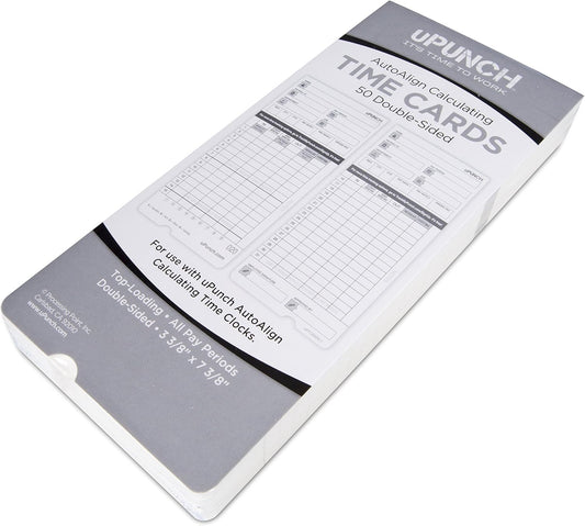 50 uPunch Time Cards for HN4000