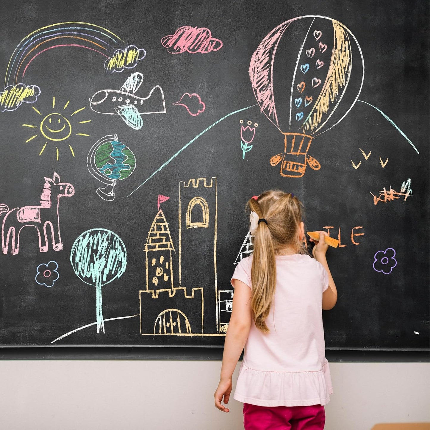 JOYIN 48 PCS Cone Shaped Washable Sidewalk Chalks Set, 12 Colors, Non-Toxic Jumbo Chalk Set for Art Play, Sidewalk Colored Outside Washable Set for Summer Outdoor Games and Chalkboard Drawing